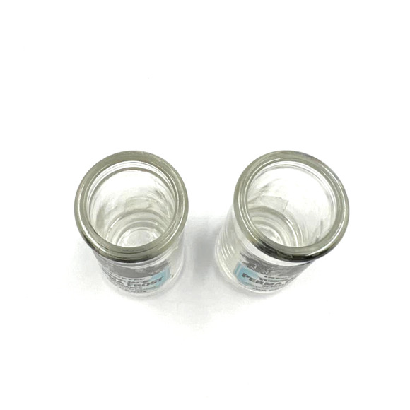 Vintage Yukon Jack Perma Frost Schnapps 100 Proof EMPTY Shot Glasses 2 Set - Picture 6 of 10